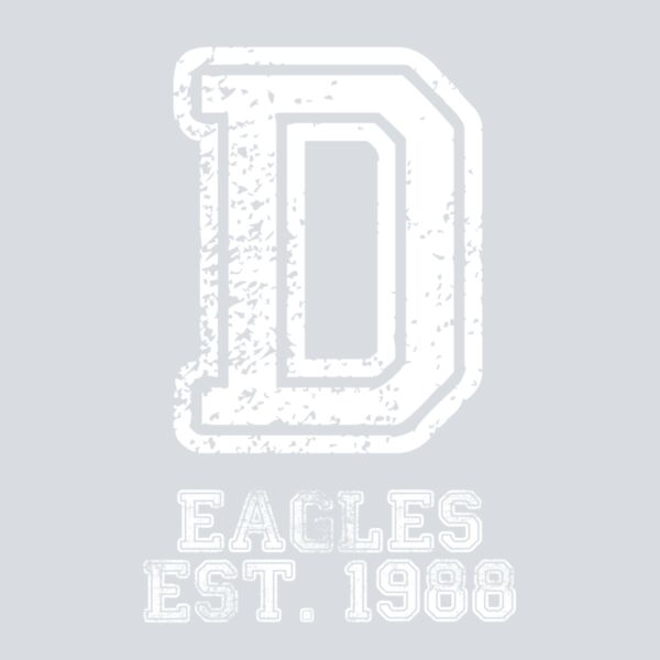 Distressed D - White Thumbnail